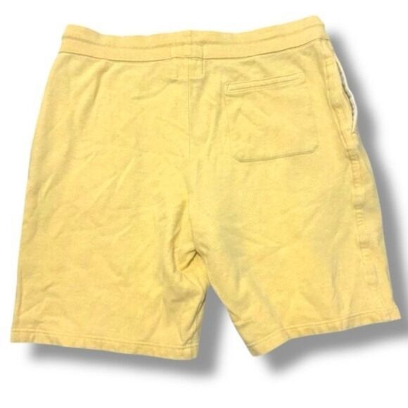 Vintage Y2K Old Navy Mens Yellow Drawstring‎ Sweat Shorts sz L 90's Comfortable - Picture 3 of 5